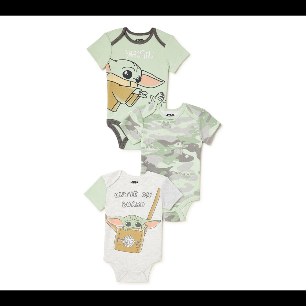Star Wars 3 pack onesies